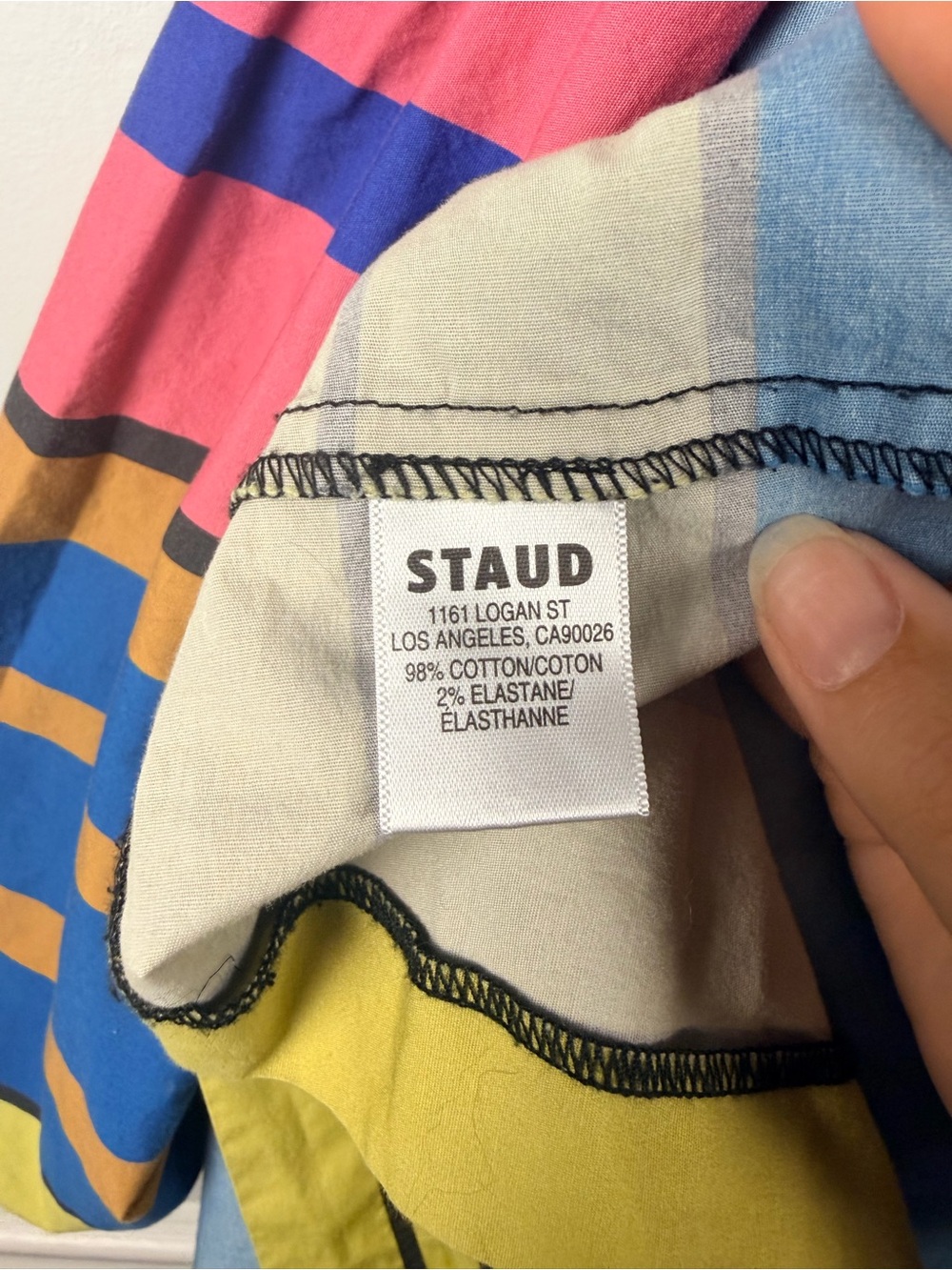 Staud Sea Tiered Striped Stretch Midi Skirt size 14 READ - Picture 6 of 11